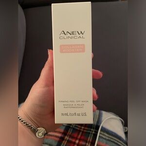 Avon Anew Clinical Collagen Booster Firming Peel Off Mask - White and Pink